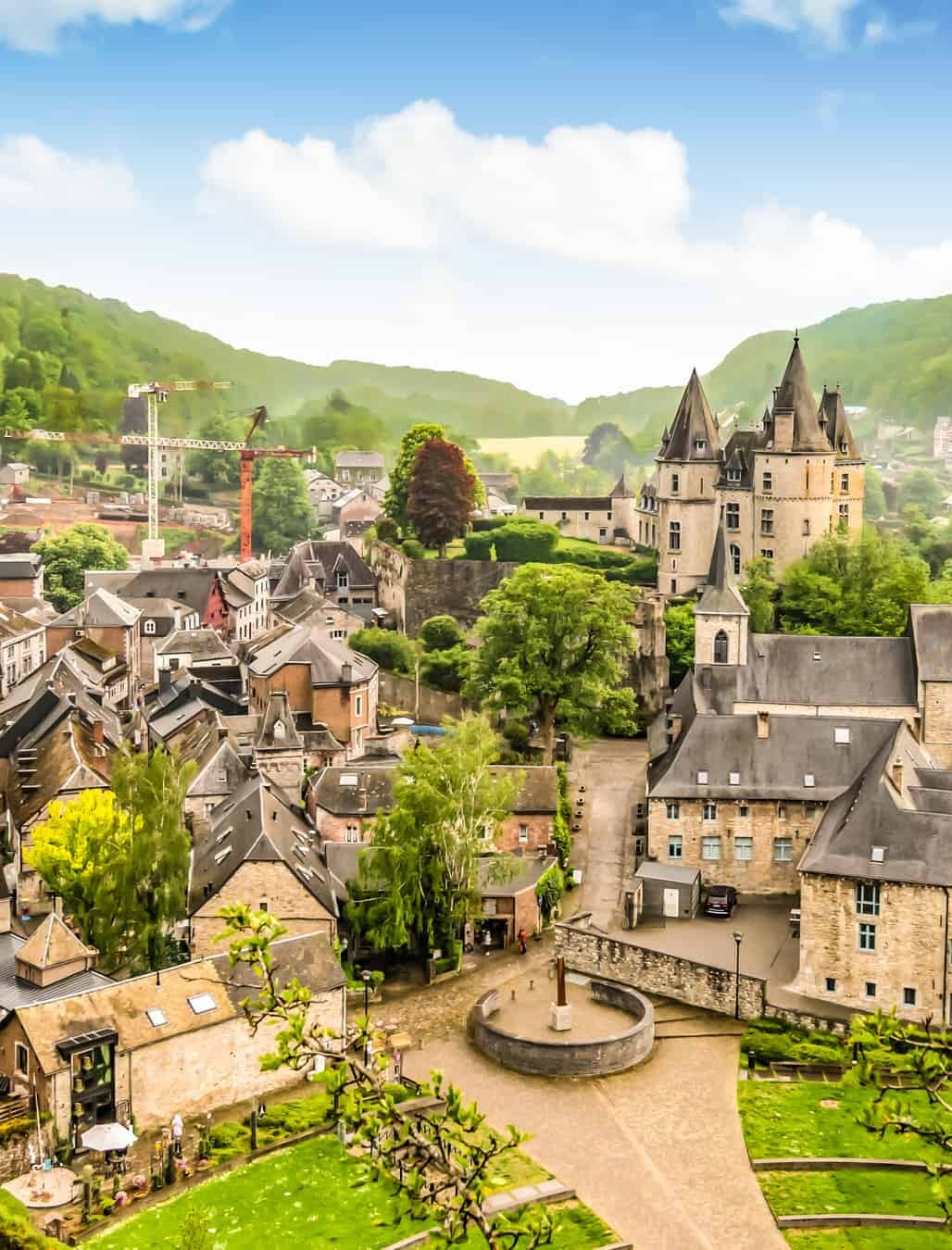 De Stad Durbuy in de Belgische Ardennen